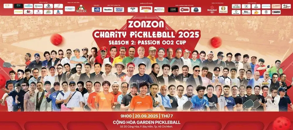Nhiều nghệ sĩ và phóng viên tham gia giải 'pickleball ZonZon Charity Pickleball Season 2 góp quỹ từ thiện' - Ảnh 1.