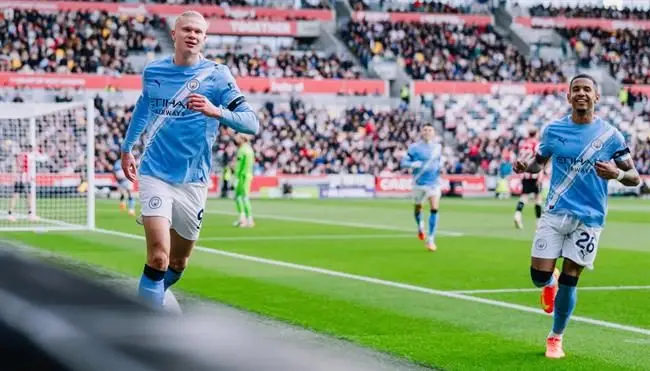 Man City đã phải đá co cụm trong trận đấu Brentford 1