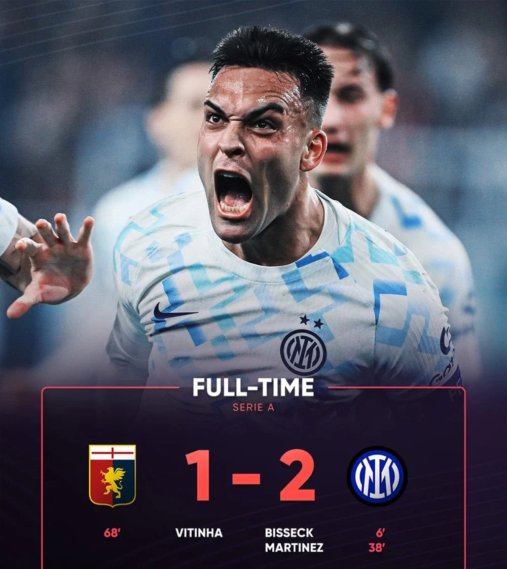 Serie A đêm qua: Inter Milan tái chiếm ngôi đầu bảng, Juventus thắng nhọc - Ảnh 1.