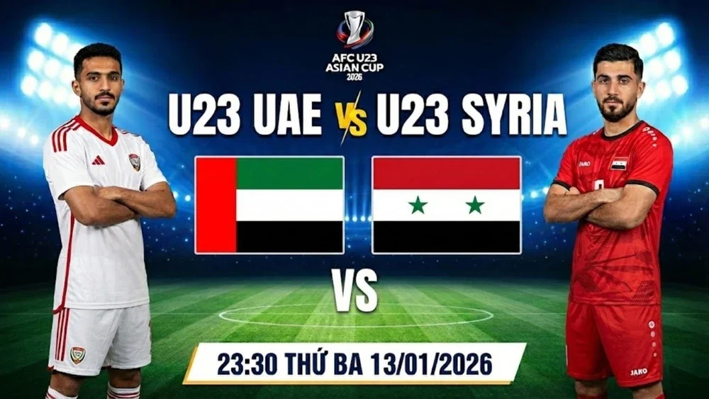 Link xem trực tiếp bóng đá U23 UAE vs U23 Syria 23h30 hôm nay, VCK U23 châu Á 2026 - Ảnh 4.