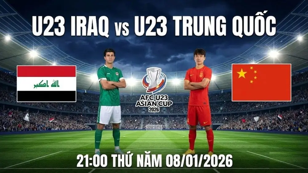 Link xem trực tiếp bóng đá U23 Iraq vs U23 Trung Quốc 21h00 hôm nay, VCK U23 châu Á 2026 - Ảnh 3.